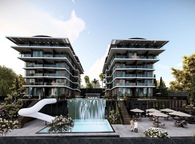 Роскошные апартаменты на берегу Средиземного моря, в Алании, на продажу.